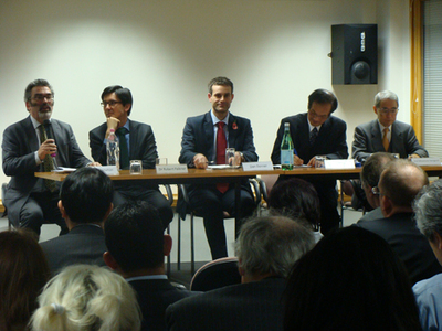 The panel at our 'COP 17 and Beyond' Event last November, with Prof Yamaguchi far right